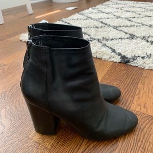 Steve Madden Black Heeled Booties
